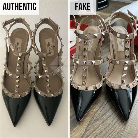 how to spot fake valentino stud shoes|are valentino heels genuine.